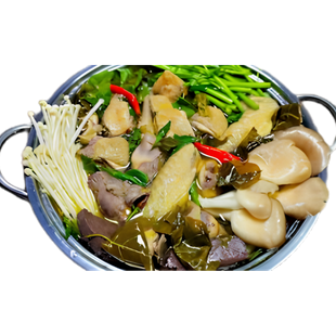 Lẩu gà ta rặc lá giang 