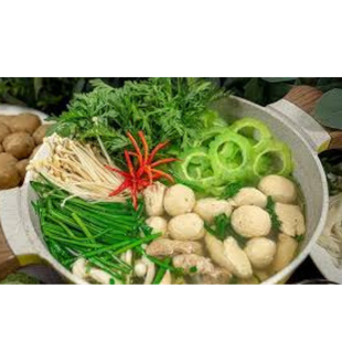 Lẩu khổ qua thác lác 