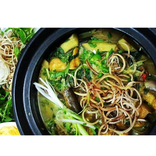 Lươn đồng om hoa chuối 