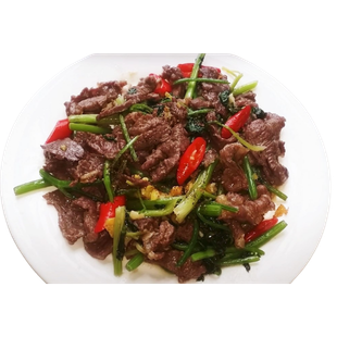 Trâu xào cần 