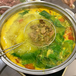Canh thịt trâu nấu mẻ 