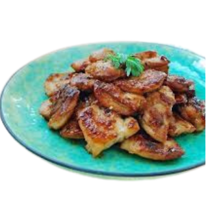 Gà trống thiến áp chảo 